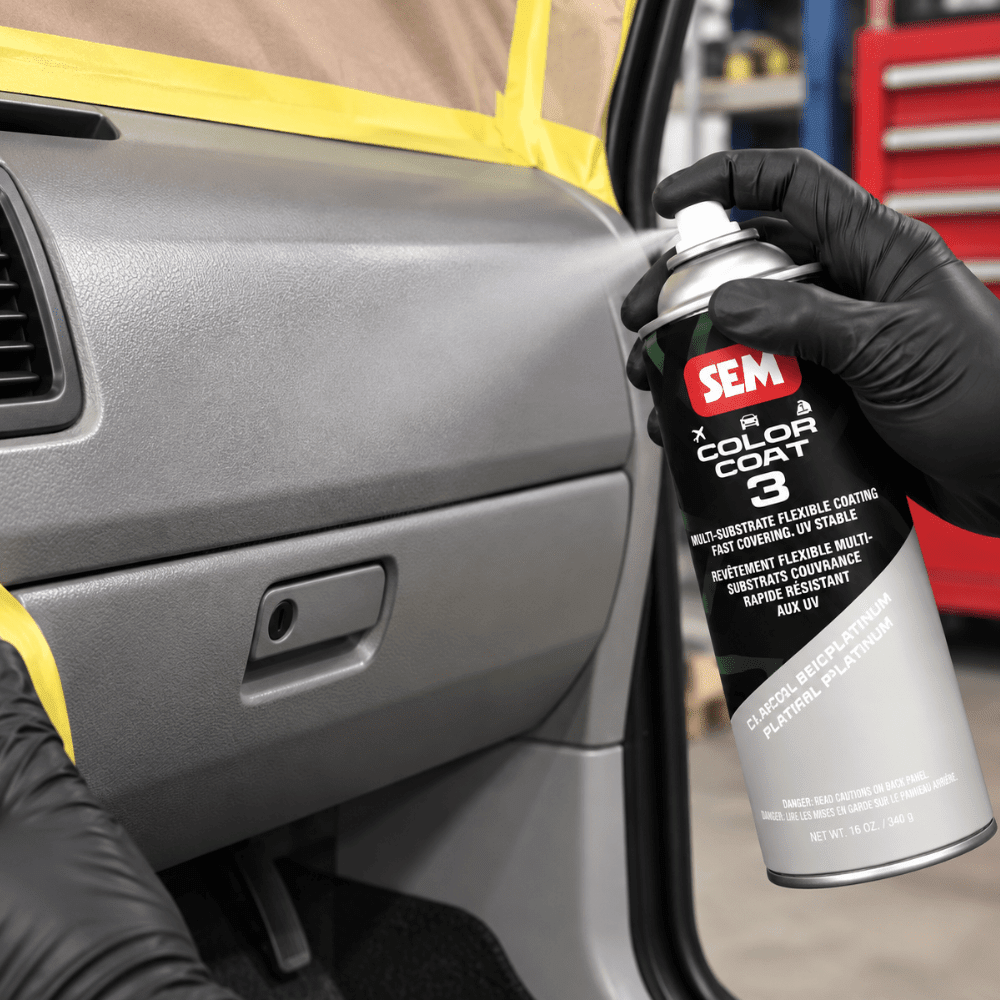 SEM 82143 Color Coat 3 Platinum, 16 oz | Aerosol | Auto Interior Paint