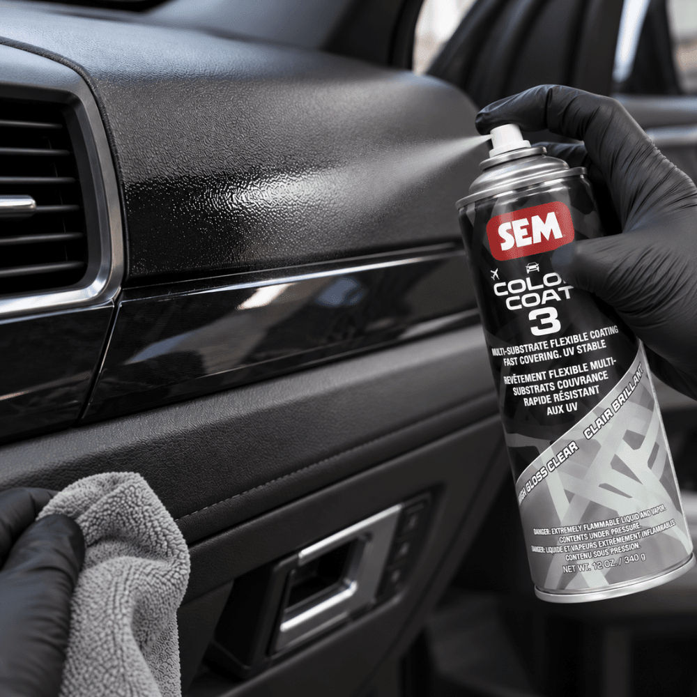 SEM 83003 Color Coat 3 High Gloss Clear, 16 oz | Aerosol | Auto Interior Paint