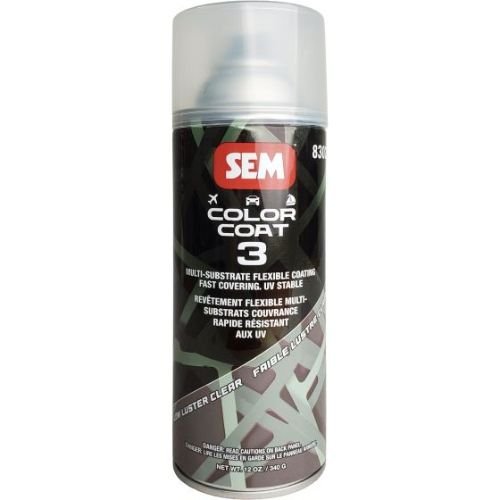 SEM 83023 Color Coat 3 Low Luster Clear, 16 oz | Aerosol | Auto Interior Paint