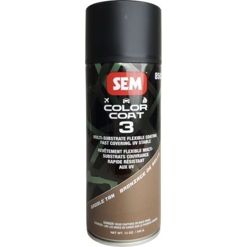 SEM 85033 Color Coat 3 Saddle Tan, 16 oz | Aerosol | Auto Interior Paint