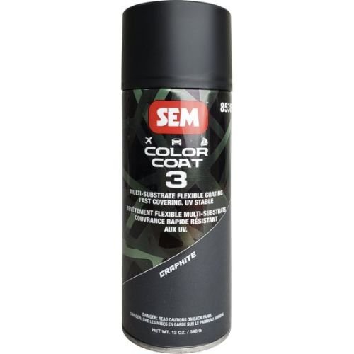 SEM 85303 Color Coat 3 Graphite, 16 oz | Aerosol | Auto Interior Paint