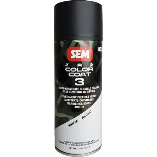 SEM 85313 Color Coat 3 White, 16 oz | Aerosol | Auto Interior Paint