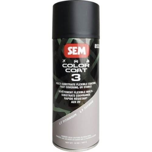 SEM 85353 Color Coat 3 Lt Titanium, 16 oz | Aerosol | Auto Interior Paint