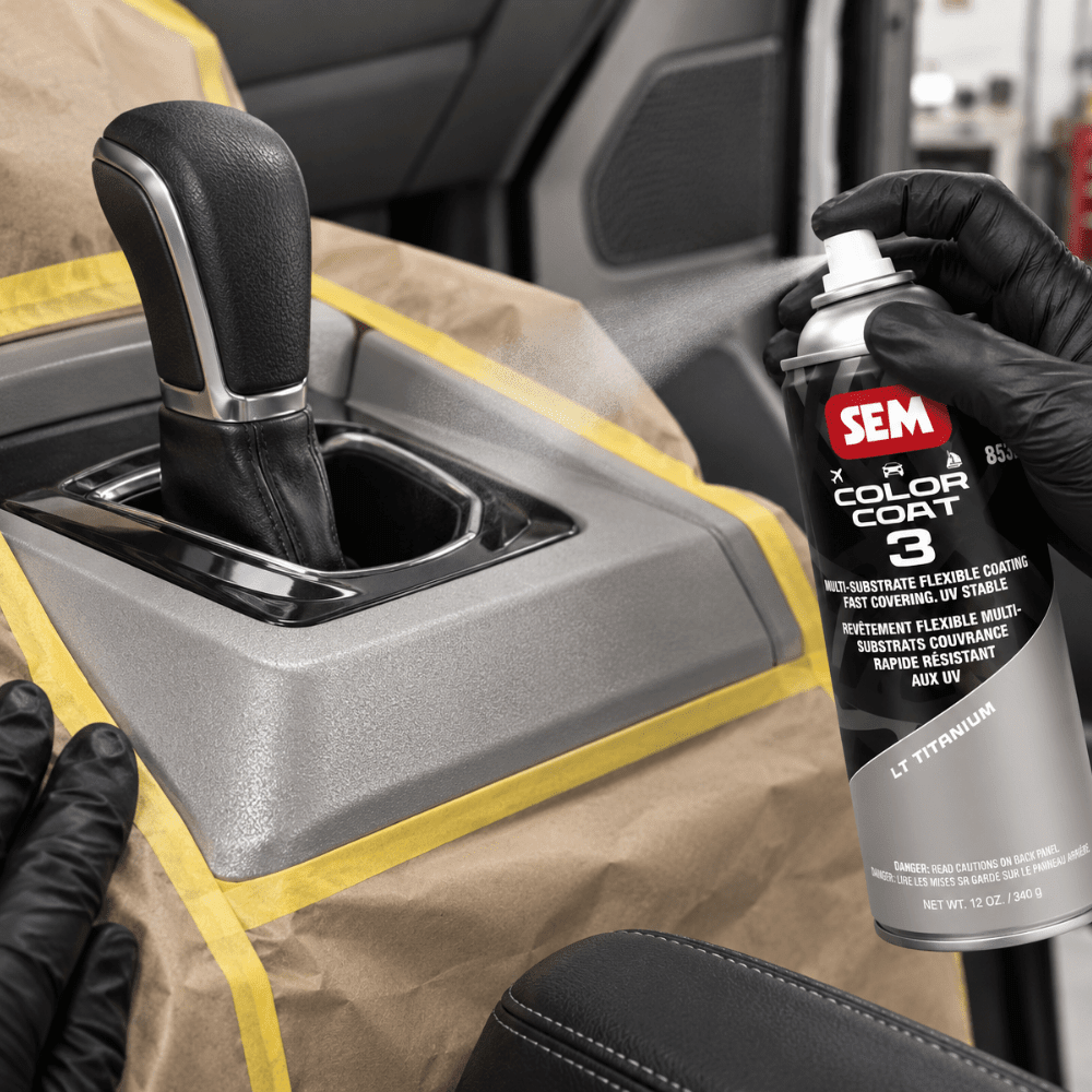 SEM 85353 Color Coat 3 Lt Titanium, 16 oz | Aerosol | Auto Interior Paint