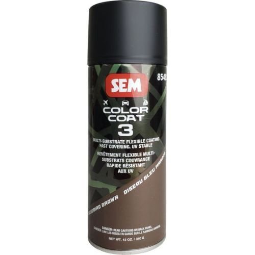 SEM 85483 Color Coat 3 Bluebird Brown, 16 oz | Aerosol | Auto Interior Paint