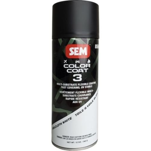 SEM 85603 Color Coat 3 Sailcloth White, 16 oz | Aerosol | Auto Interior Paint
