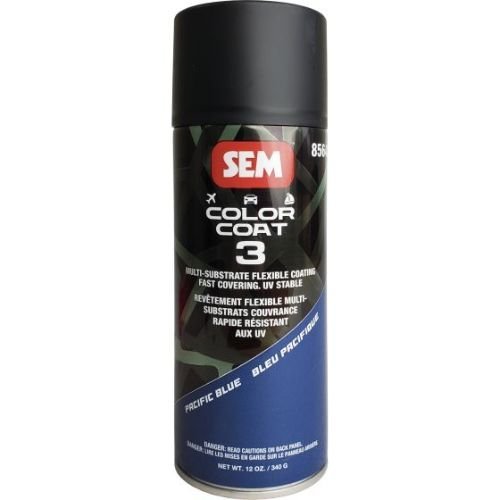 SEM 85643 Color Coat 3 Pacific Blue, 16 oz | Aerosol | Auto Interior Paint