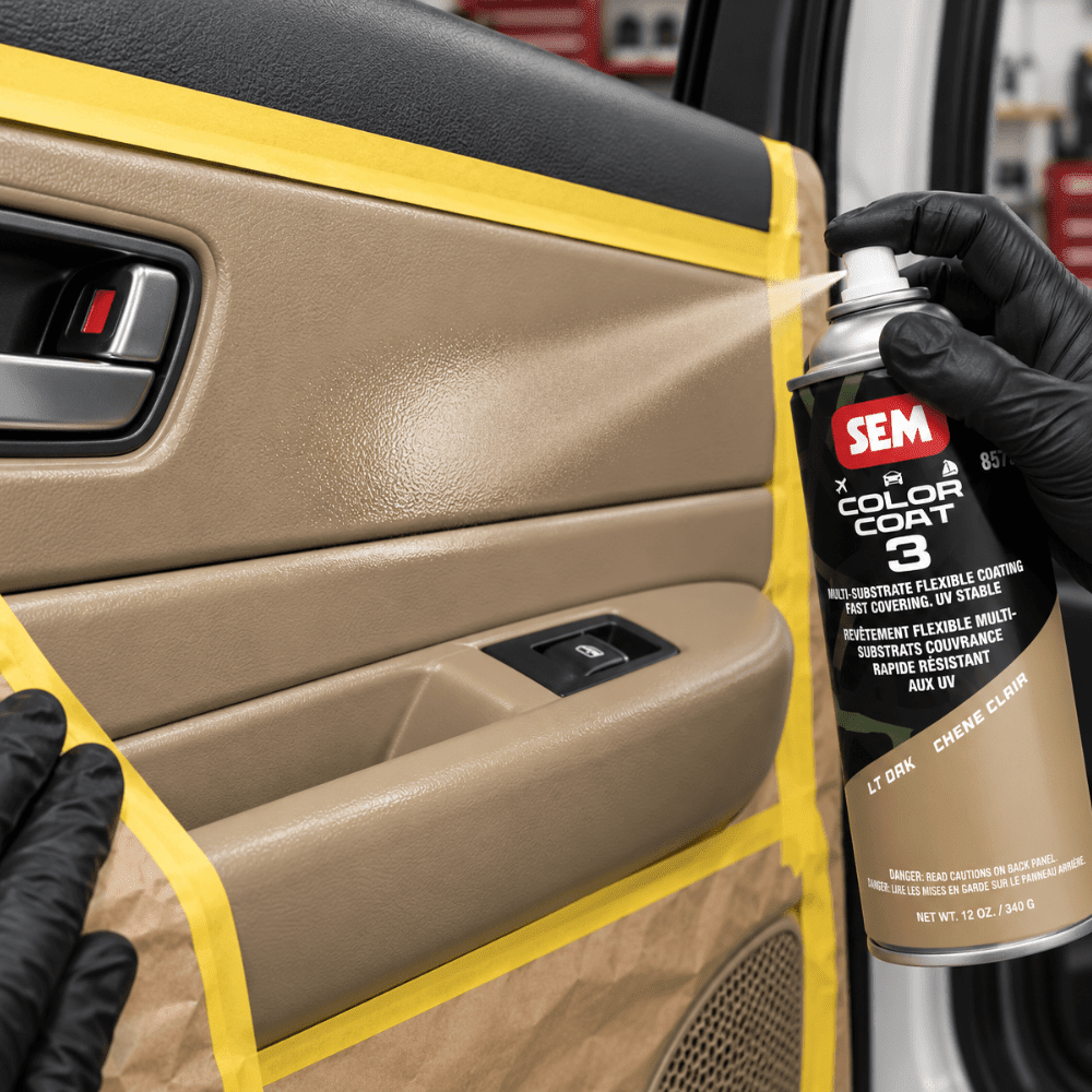 SEM 85753 Color Coat 3 Lt Oak, 16 oz | Aerosol | Auto Interior Paint