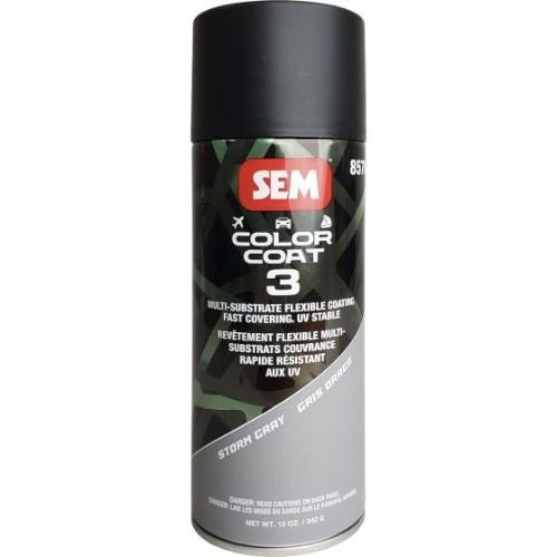 SEM 85763 Color Coat 3 Storm Gray, 16 oz | Aerosol | Auto Interior Paint