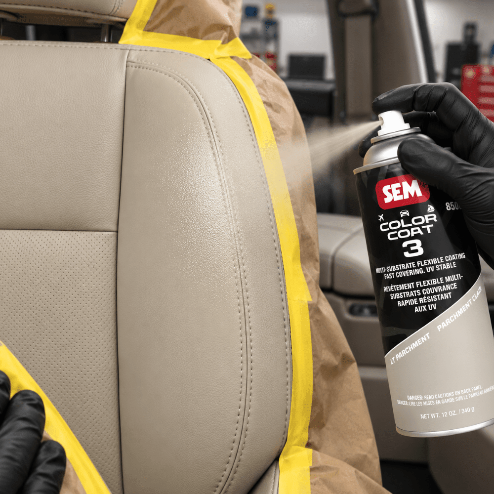 SEM 85823 Color Coat 3 Lt Parchment, 16 oz | Aerosol | Auto Interior Paint