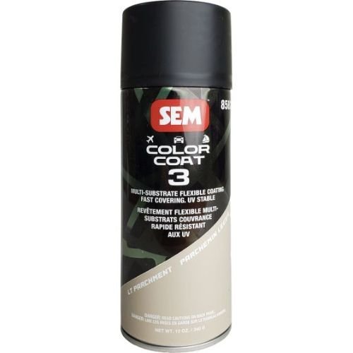 SEM 85823 Color Coat 3 Lt Parchment, 16 oz | Aerosol | Auto Interior Paint