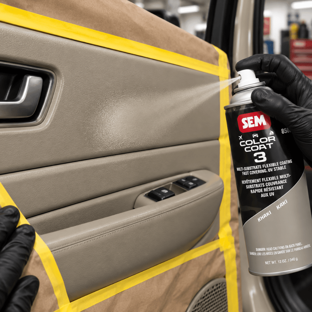 SEM 85833 Color Coat 3 Khaki, 16 oz | Aerosol | Auto Interior Paint