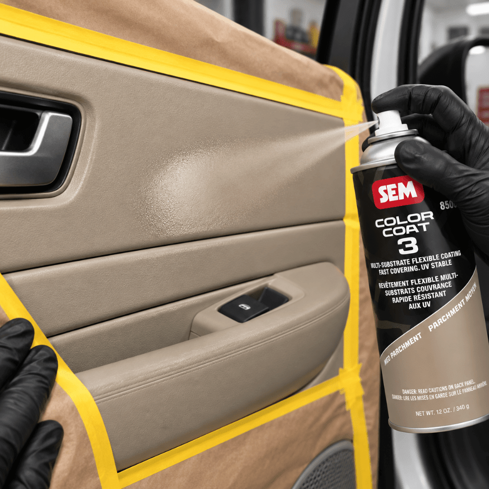 SEM 85843 Color Coat 3 Med Parchment, 16 oz | Aerosol | Auto Interior Paint
