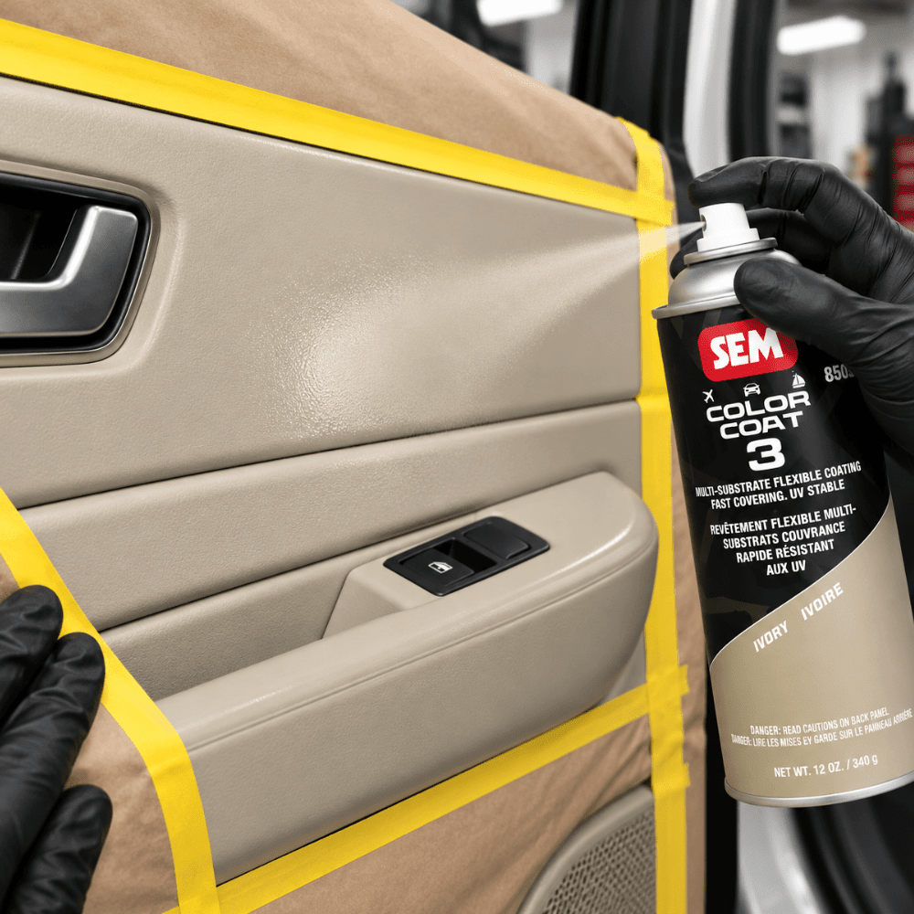 SEM 85853 Color Coat 3 Ivory, 16 oz | Aerosol | Auto Interior Paint