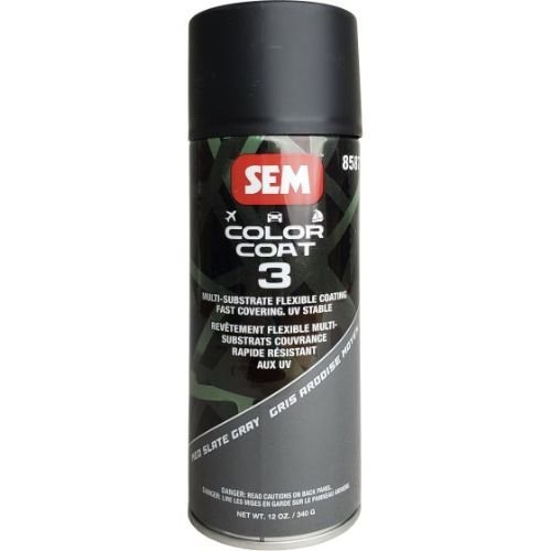 SEM 85873 Color Coat 3 Med Slate Gray, 16 oz | Aerosol | Auto Interior Paint