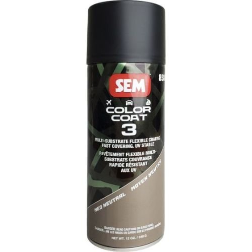 SEM 85883 Color Coat 3 Med Neutral, 16 oz | Aerosol | Auto Interior Paint