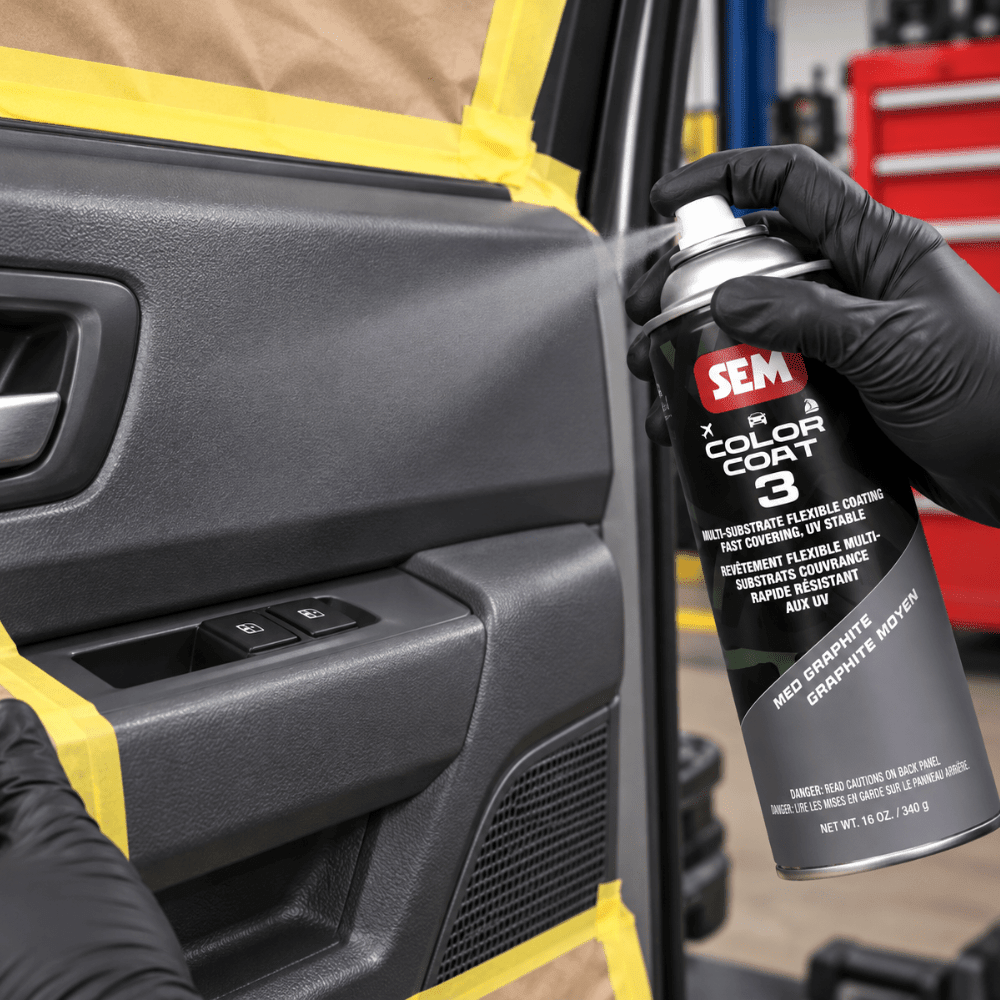 SEM 87043 Color Coat 3 Med Graphite, 16 oz | Aerosol | Auto Interior Paint