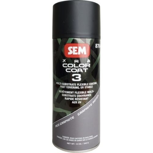 SEM 87043 Color Coat 3 Med Graphite, 16 oz | Aerosol | Auto Interior Paint
