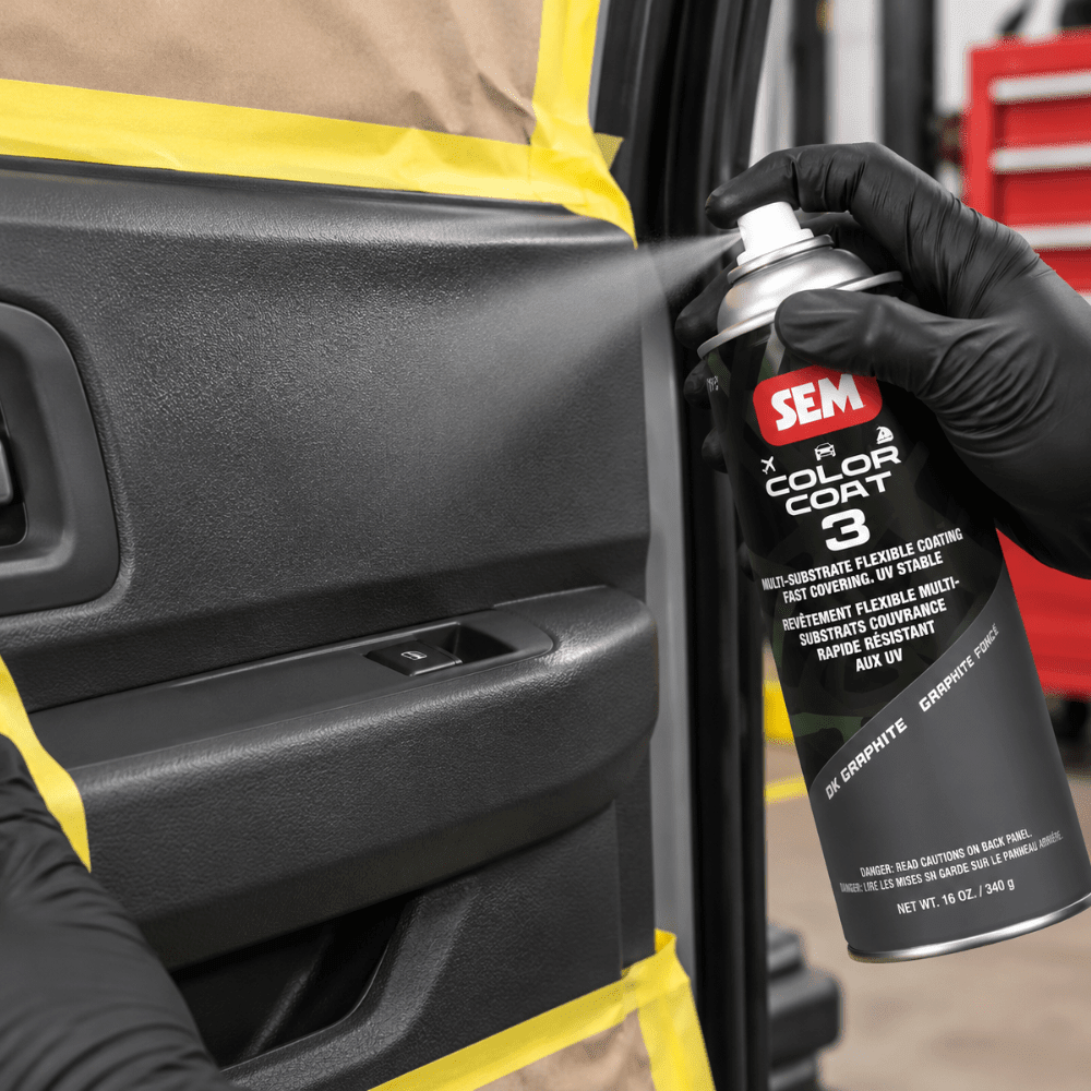 SEM 87083 Color Coat 3 DK Graphite, 16 oz | Aerosol | Auto Interior Paint