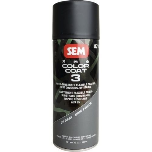 SEM 87103 Color Coat 3 Dk Gray, 16 oz | Aerosol | Auto Interior Paint