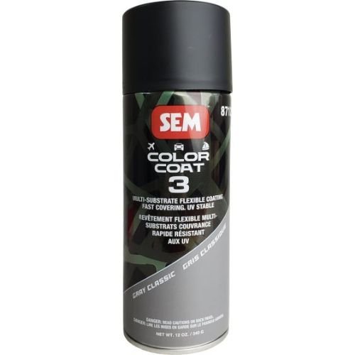 SEM 87123 Color Coat 3 Gray Classic, 16 oz | Aerosol | Auto Interior Paint