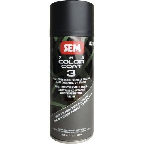 SEM 87163 Color Coat 3 Med Dk Pewter, 16 oz | Aerosol | Auto Interior Paint