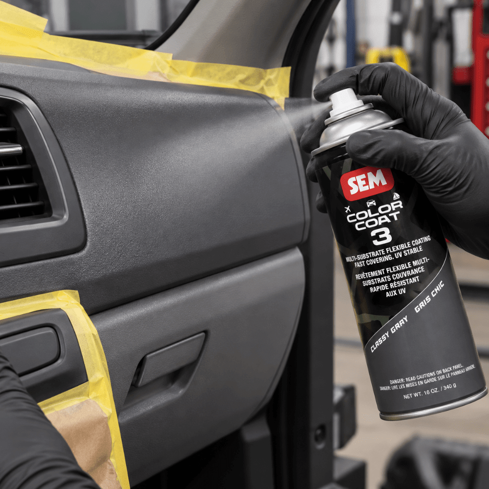 SEM 87223 Color Coat 3 Classy Gray, 16 oz | Aerosol | Auto Interior Paint
