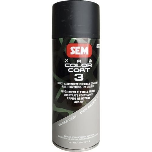 SEM 87353 Color Coat 3 Silver Gray, 16 oz | Aerosol | Auto Interior Paint