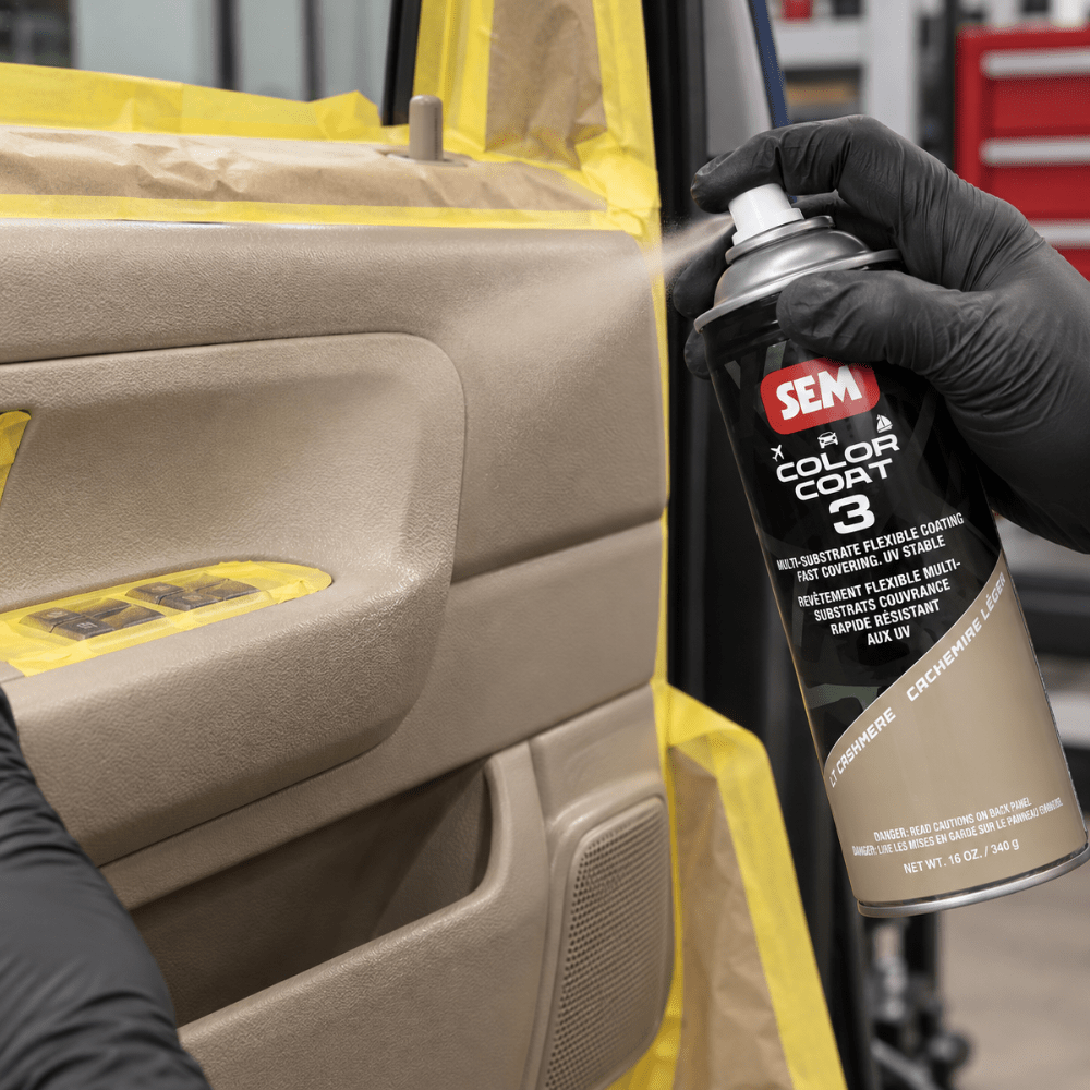 SEM 87413 Color Coat 3 Lt Cashmere, 16 oz | Aerosol | Auto Interior Paint