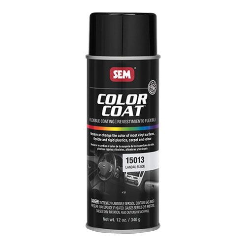 SEM Color Coat 15013 Landau Black Specialty Flexible Coating, 16 oz - VirtuColor Supply