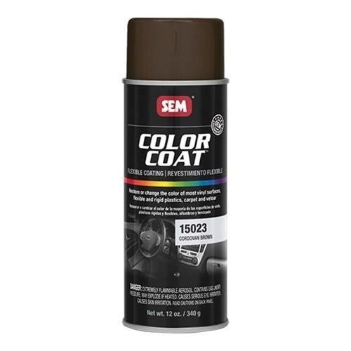 SEM Color Coat 15023 Cordovan Brown Specialty Flexible Coating, 16 oz - VirtuColor Supply