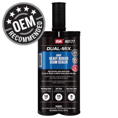 SEM Dual - Mix 40177 Heavy Bodied Gray Seam Sealer, 7 oz - VirtuColor Supply