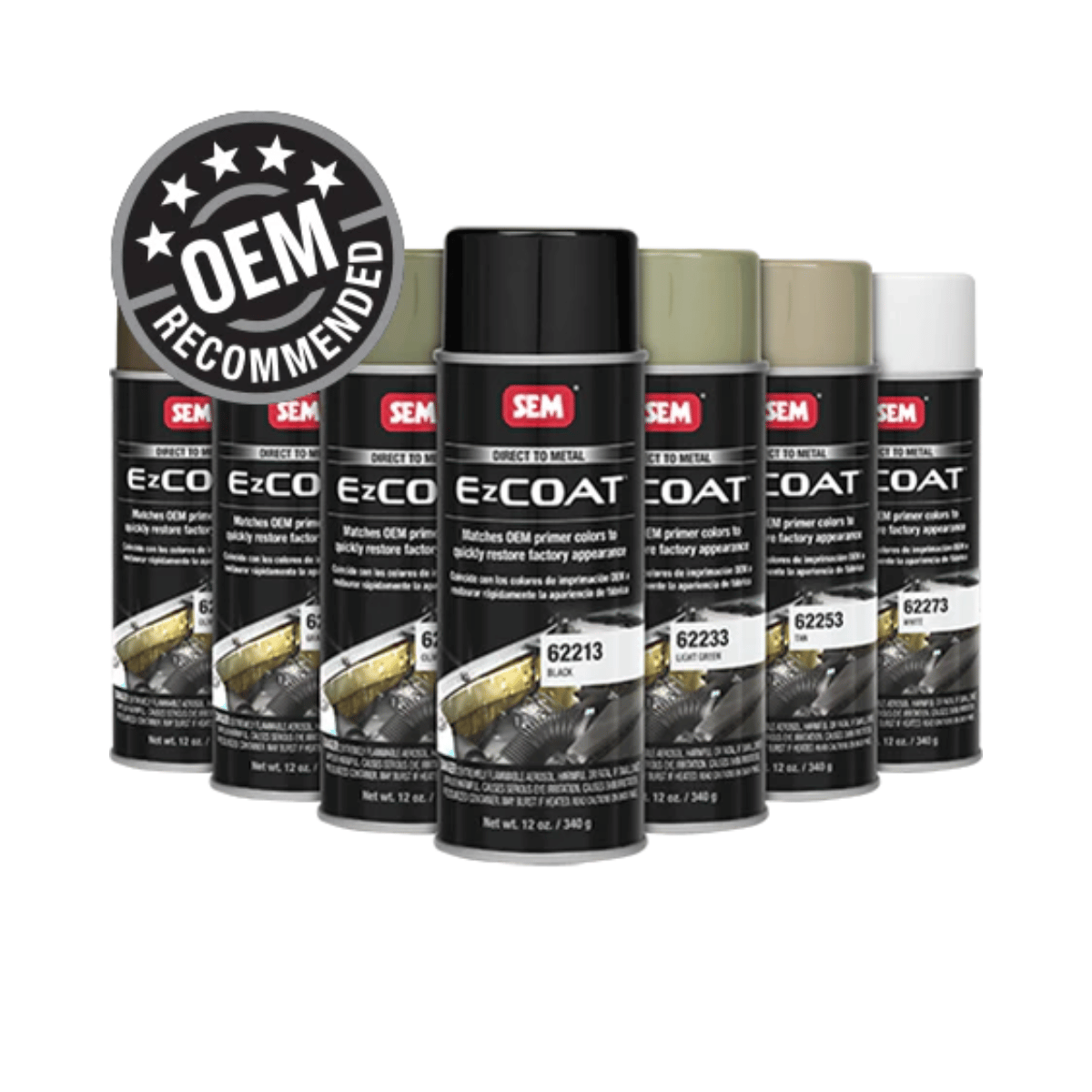 SEM EZ Coat 62223 Direct-To-Metal Olive Green E-Coat, 16 oz