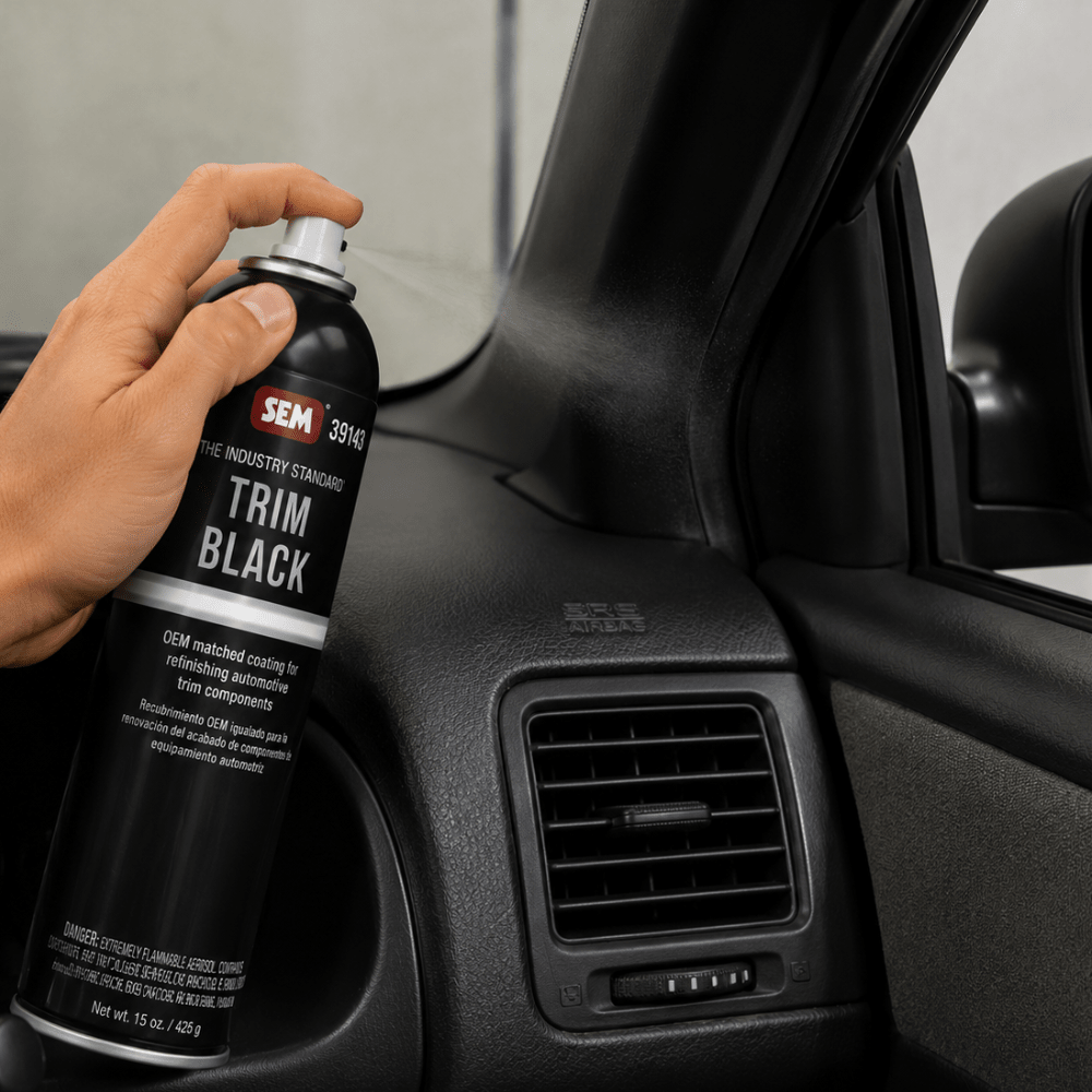 SEM® Trim Black Ultra 49143 Trim Paint, 20 oz