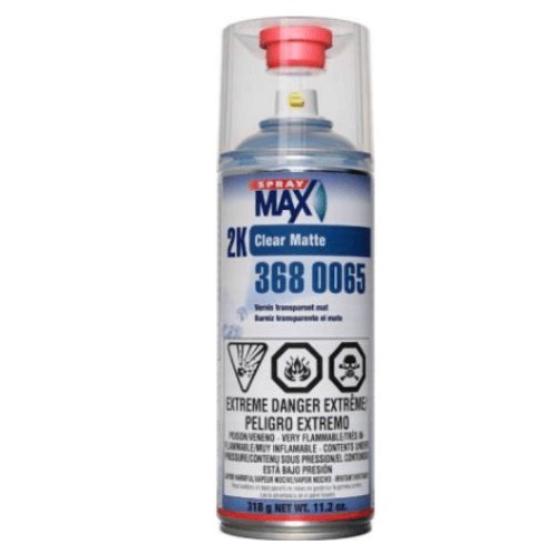 SprayMax® 3680065 2K Matte Gloss Clear Coat, 11.8 oz - VirtuColor Supply