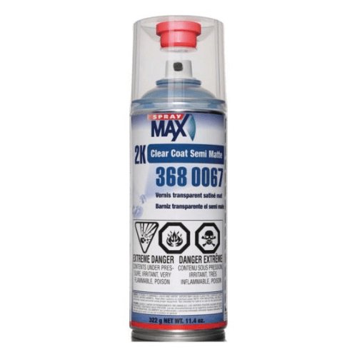 SprayMax® 3680067 2K Satin Gloss Clear Coat, 11.8 oz - VirtuColor Supply