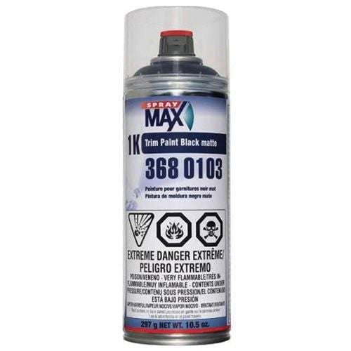 SprayMax® 3680103 1K Black Matte Trim Paint, 11.3 oz - VirtuColor Supply