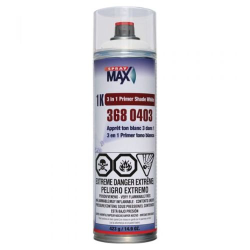 SprayMax 3680403 White 3 in 1 Shade Primer, 14.9 oz Aerosol