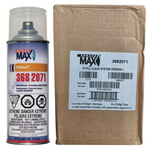 SprayMax 3682071 6 Pk Empty Aerosol Cans for 1K Basecoats - VirtuColor Supply