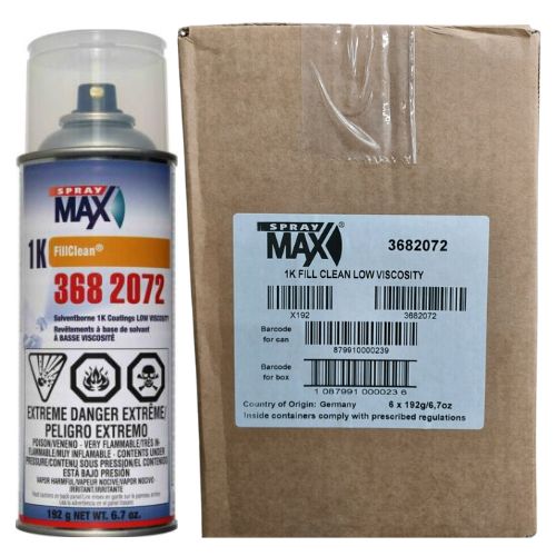 SprayMax® 3682072 6 Pk Empty Aerosol Cans for 1K Basecoats - VirtuColor Supply