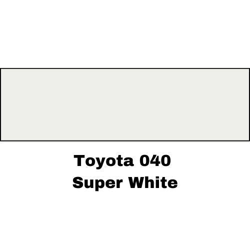 Toyota 040 Super White Low VOC Basecoat Paint - VirtuColor Supply