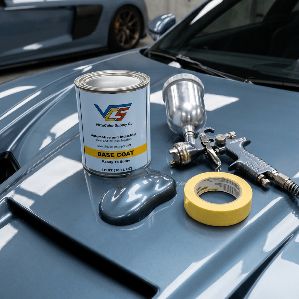 Toyota 8Q2 Blue Metallic Low VOC Basecoat Paint