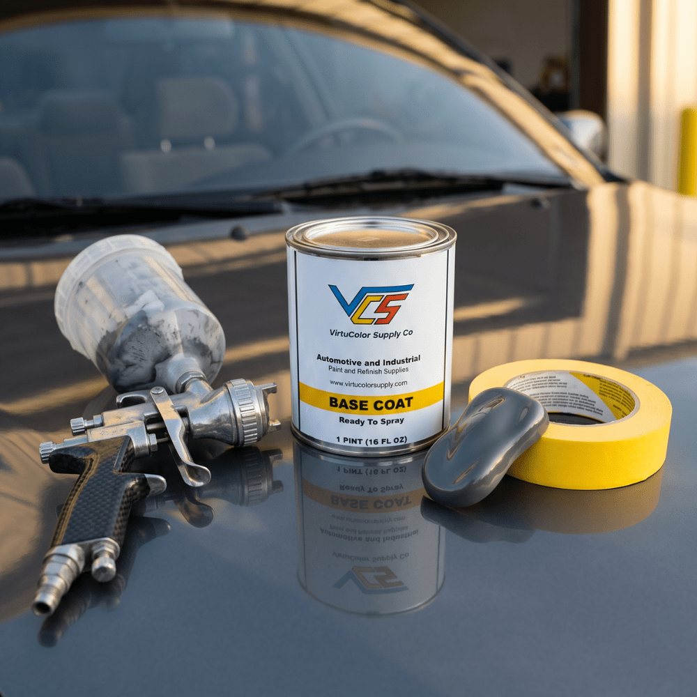 Toyota 8V5 Greyish Blue Metallic Low VOC Basecoat Paint