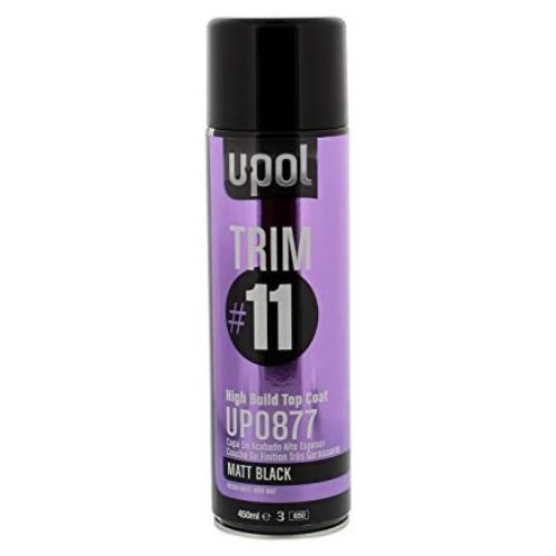 U - POL 0877 Chassis (Matte) Black Top Coat Paint, 15 oz - VirtuColor Supply