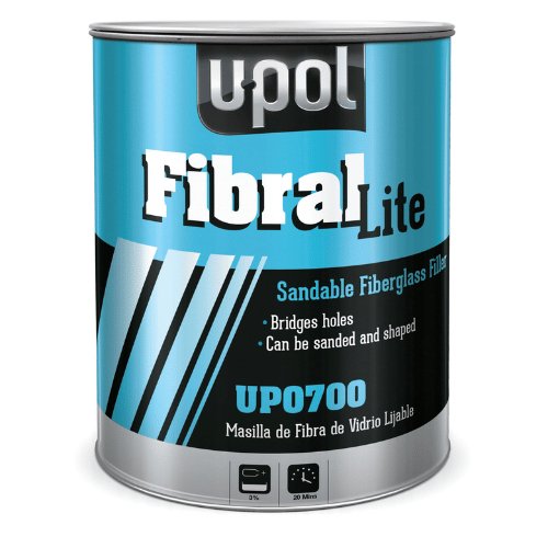 U - POL® FIBRAL LITE UP0700 Lite Yellow Fiber Glass Filler, 3 L Tin - VirtuColor Supply