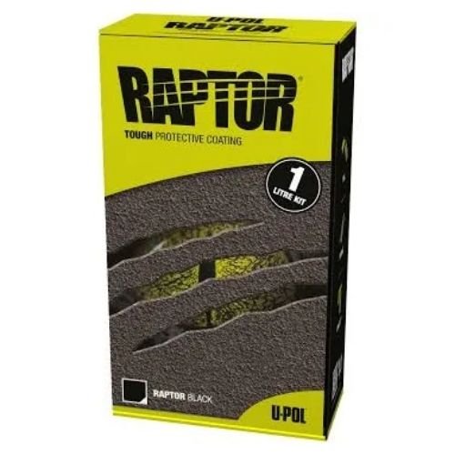 U - POL RAPTOR® UP4801 3:1 National Rule Black Raptor Kit, 1 Liter - VirtuColor Supply