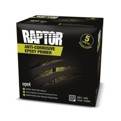 U - POL RAPTOR UP4830 4:1 Gray Anti - Corrosive Epoxy Primer Kit, 5 L - VirtuColor Supply