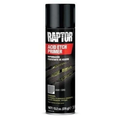 U - POL RAPTOR UP5023 1K Acid Etch Primer, 13.2 oz Aerosol Can, Gray - VirtuColor Supply