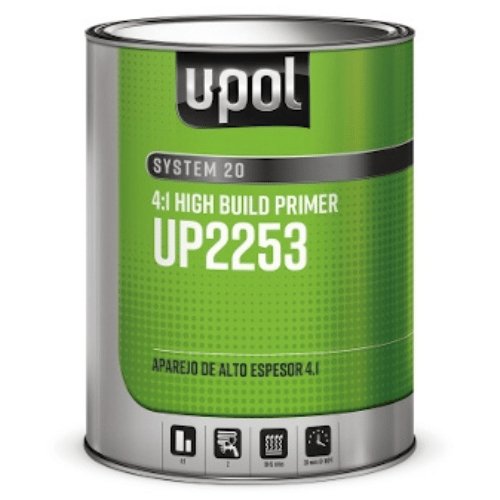 U - POL® SYSTEM 20 UP2253 4:1 High - Build 2K Gray Primer, 1 Gallon - VirtuColor Supply