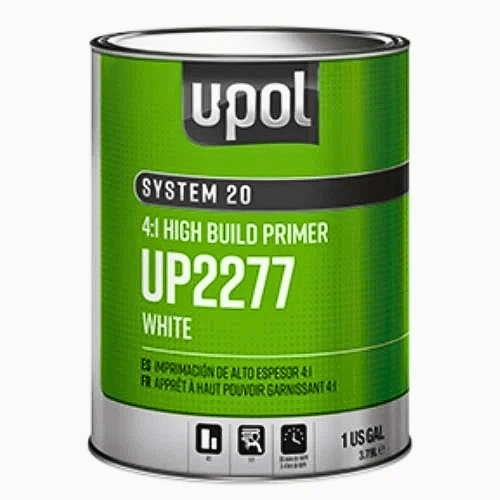 U - POL SYSTEM 20 UP2277 4:1 High - Build 2K White Primer, 1 Gallon - VirtuColor Supply